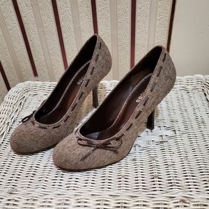 Maurices Brown Tweed Pumps 9